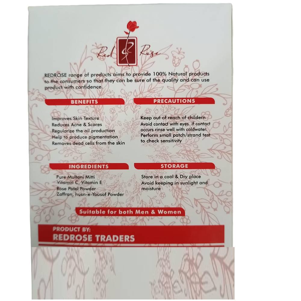 Redrose Zafarani Multani Mitti Powder with Vitimin C & E
